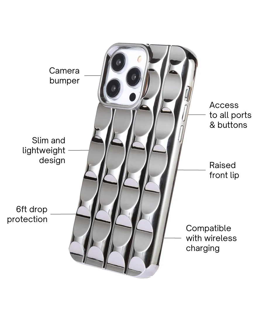 Silver Groovy Phone Case
