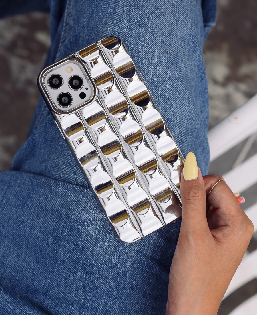 Silver Groovy Phone Case
