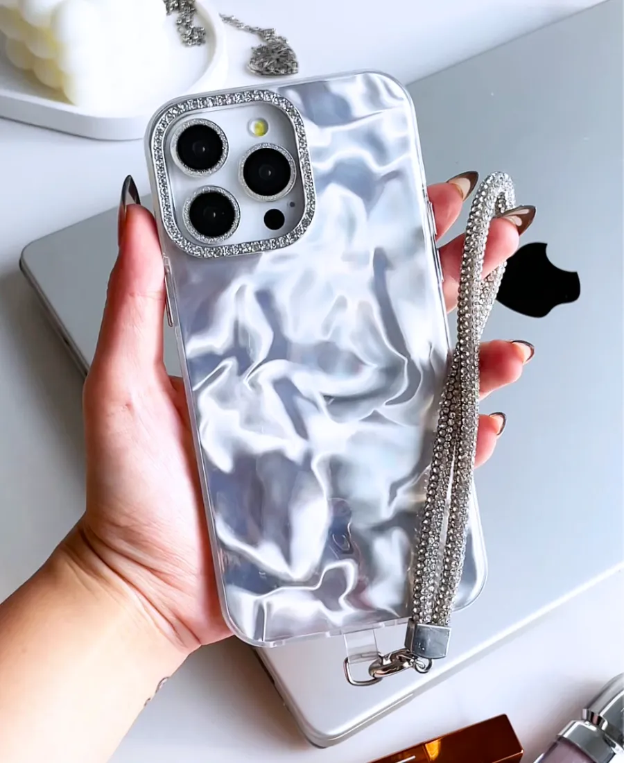 Silver Liquid Luxe Phone Case