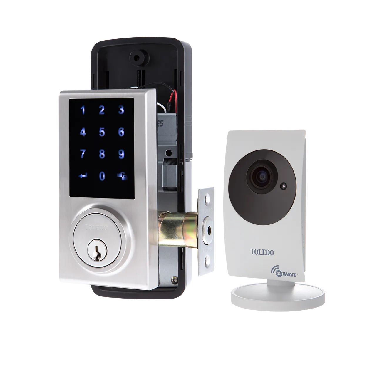 Single Cylinder Electronic Deadbolt / Z- Wave   IP Camera / Wireless Combo / V180-TZW/C