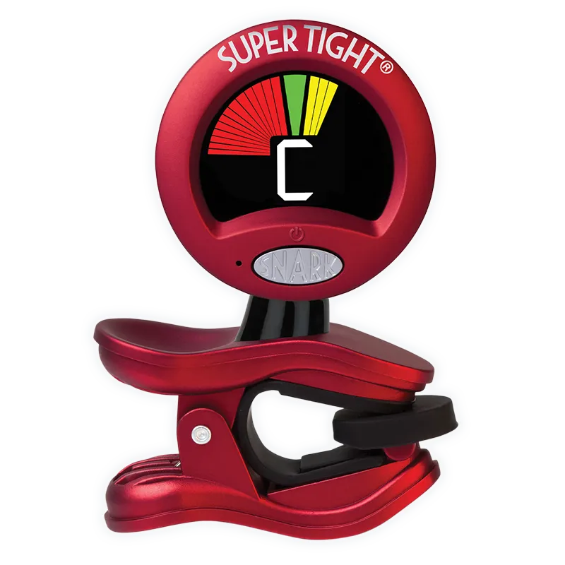Snark ST-2 Super Tight All Instrument Clip-On Tuner, Red/Silver