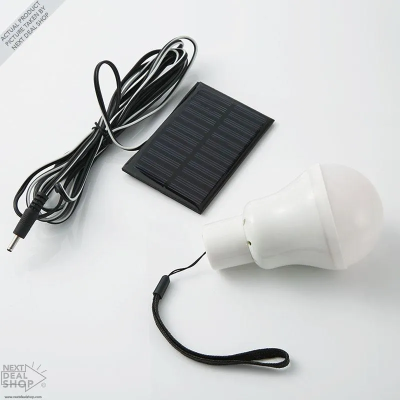 Solar-Powered LED Portable Bulb - Perfect for Camping!