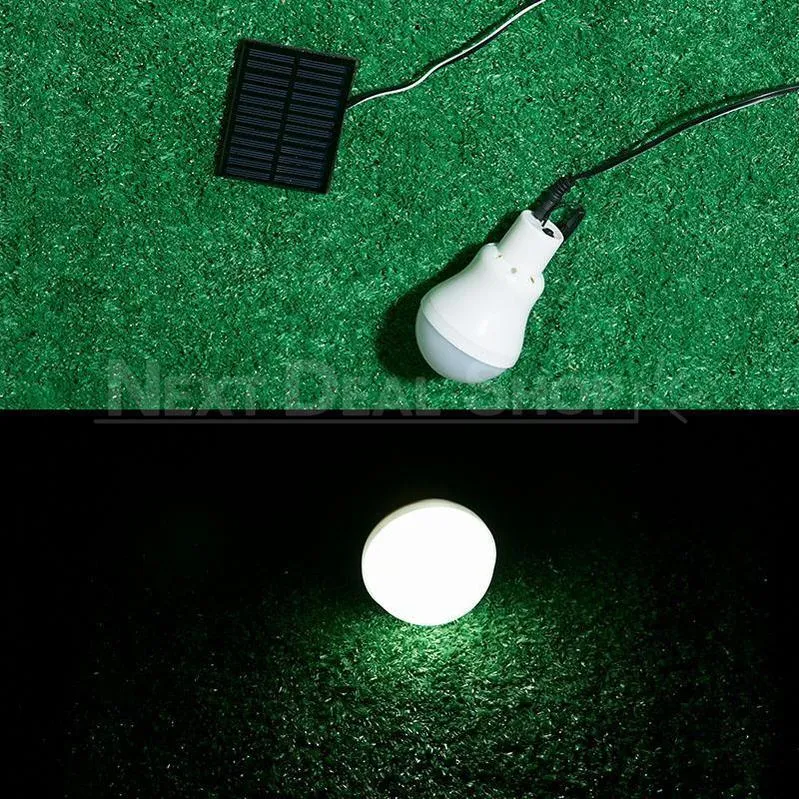 Solar-Powered LED Portable Bulb - Perfect for Camping!