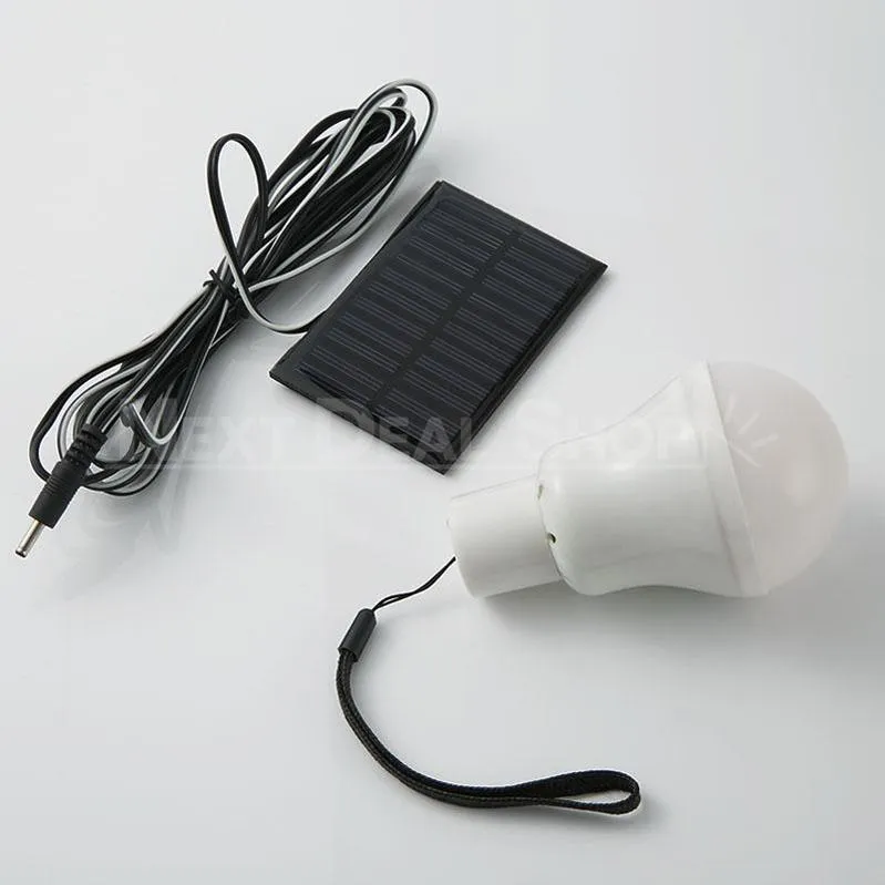 Solar-Powered LED Portable Bulb - Perfect for Camping!