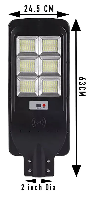 Solar Street Light 120 Watt LED Chip Owl Series Motion Sensor - TTOWL120W