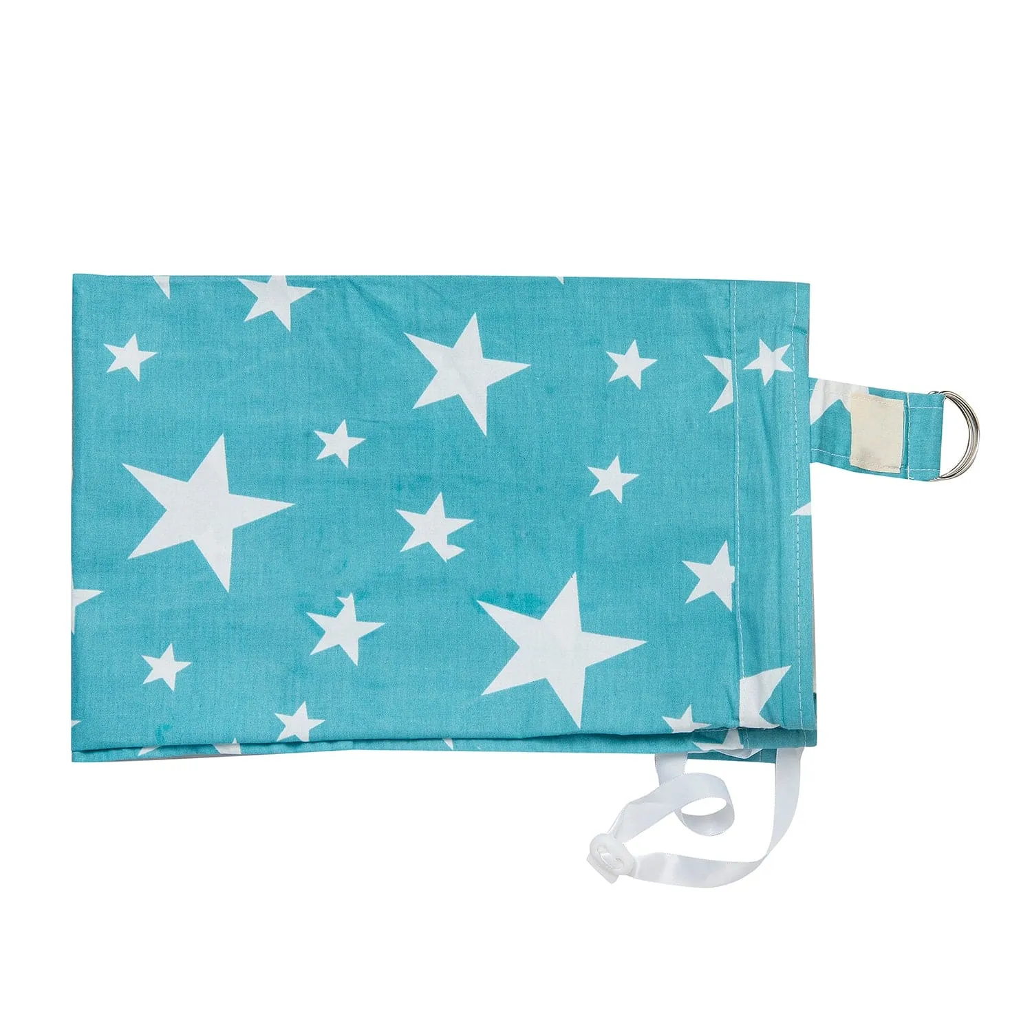Star Cotton Breastfeeding Infant Nursing Cover Blue