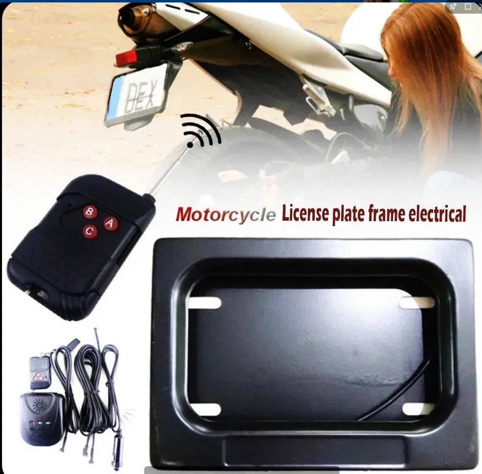 Stealth Motorcycle License Plate Curtain (USA/Canada)