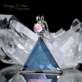 Tanzanite Aura Vogel Crystal Star of David Pendant w/ Mystic Topaz