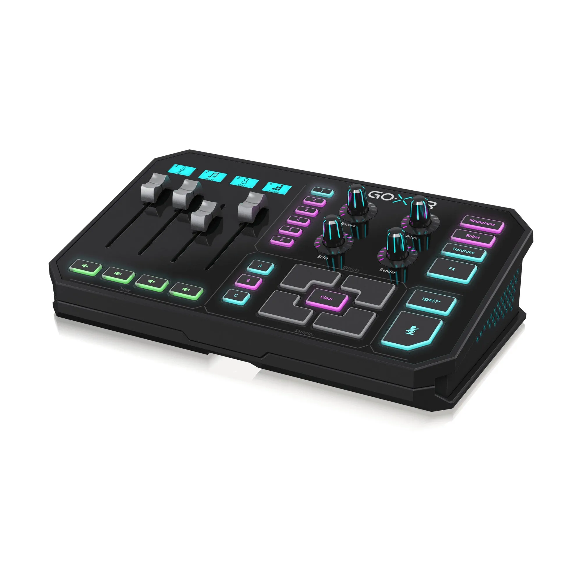 TC-Helicon GO XLR 4-channel USB Streaming Mixer with Voice FX and Sampler