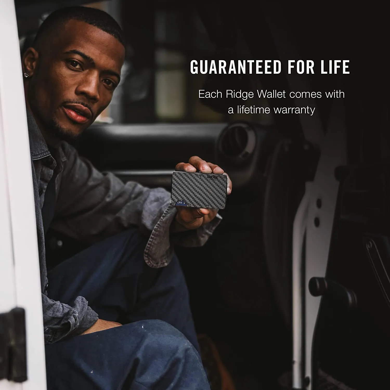 The Ridge Minimalist Slim Wallet For Men  RFID Blocking Front Pocket Credit Card Holder