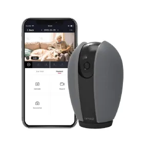 Time2 WiFi Home Indoor Security Rotating Camera, 1080p Full HD Wireless IP Camera with Night Vision, Motion & Sound Detection, Two Way Audio, Pan Tilt Zoom, Alexa Support - Baby Elder Pet Monitor