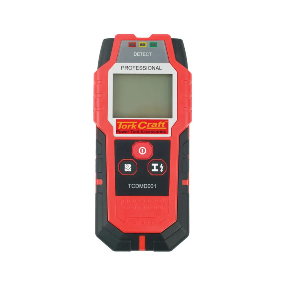 TORK CRAFT DIGITAL METAL DETECTOR FER & NON FER METALS 0-80MM AUT-CAL. FUNC 9V B