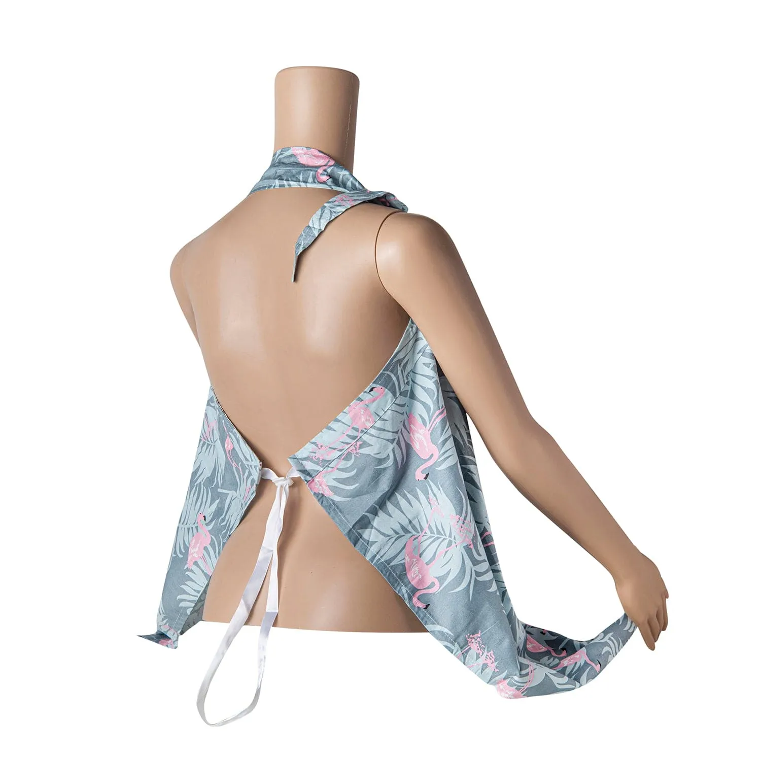 Tropical Cotton Breastfeeding Infant Nursing Cover Grey