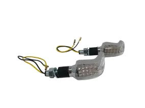 Turn Signal Set (2) Speed, LED Short Stem - Chrome - Highway Hawk H68-595