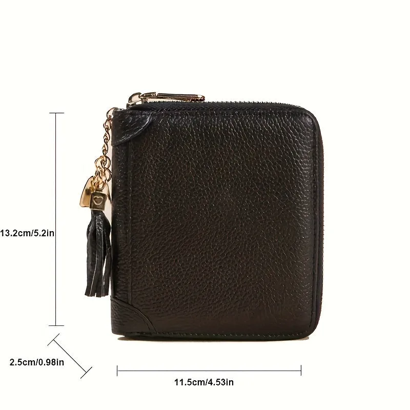 Uakiss 1pc Womens Coin Purse Credit Card Holder Wallet Zip Card Case RFID Blocking