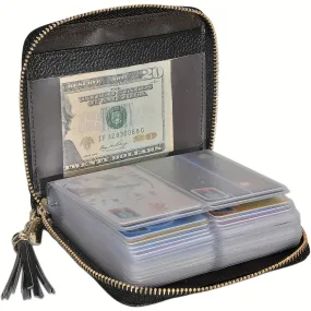 Uakiss 1pc Womens Coin Purse Credit Card Holder Wallet Zip Card Case RFID Blocking