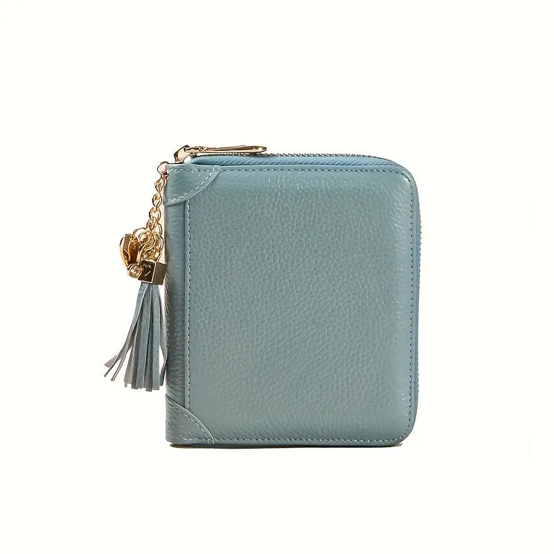 Uakiss 1pc Womens Coin Purse Credit Card Holder Wallet Zip Card Case RFID Blocking