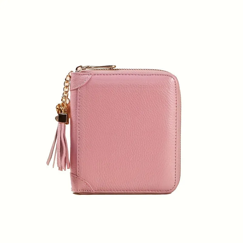 Uakiss 1pc Womens Coin Purse Credit Card Holder Wallet Zip Card Case RFID Blocking