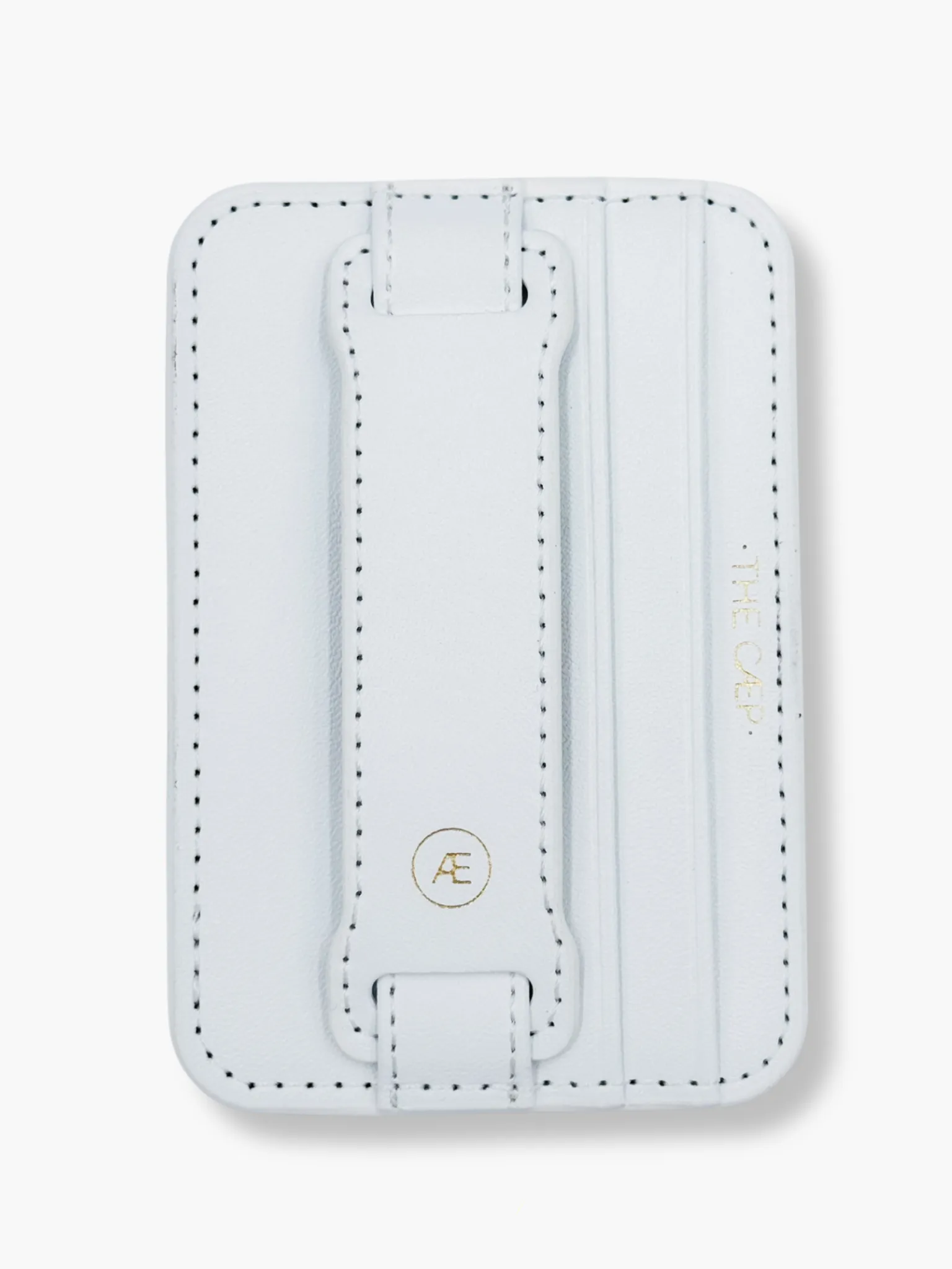 White Hoop Phone Wallet - MagSafe (RFID)