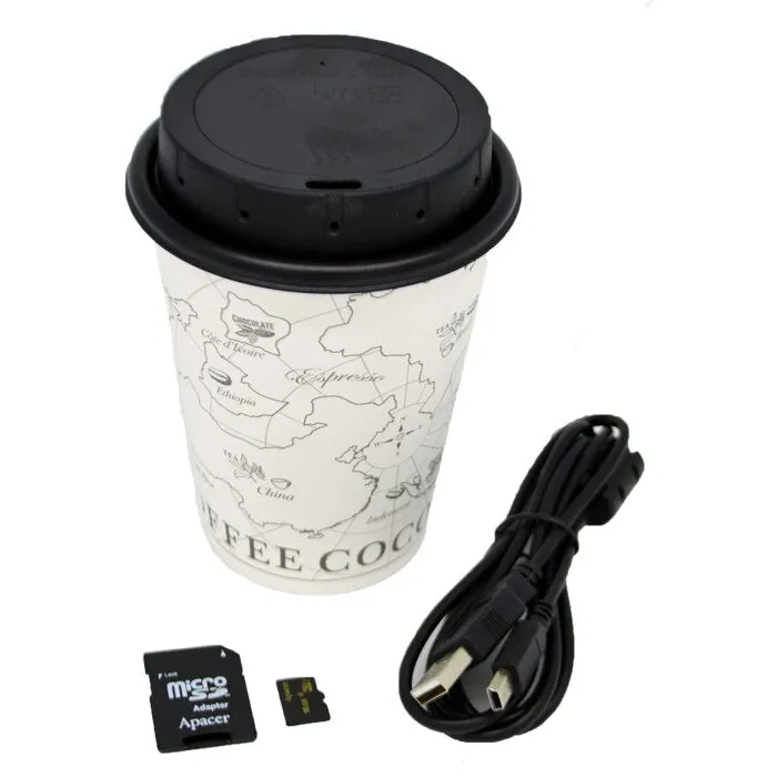 WiFi Coffee Cup Lid DVR