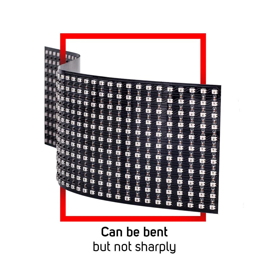 WS2812B Mini Led SMD 2427 Digital 11x44 22x22 Digital Flexible LED Panel Screen Individually Addressable DC5V